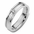 Single Solitaire Band Ring